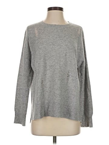 Aqua Cashmere Pullover Sweater (view 1)