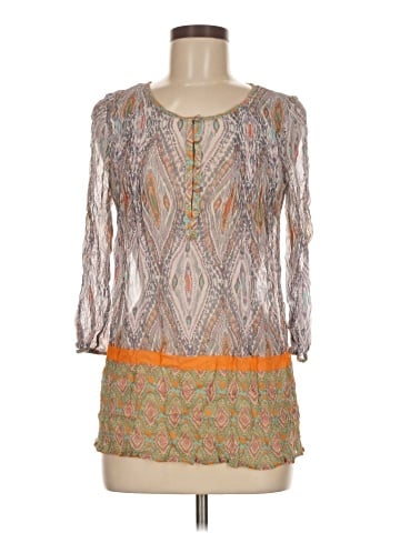 Calypso St. Barth 3/4 Sleeve Blouse (view 1)