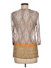 Calypso St. Barth Silver 3/4 Sleeve Blouse Size Med (1) - photo 2
