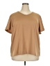Susan Graver Tan Short Sleeve Top Size 2X - photo 1