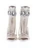 Karl Lagerfeld Paris Silver Ankle Boots Size 6 - photo 2