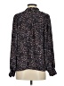 Ann Taylor LOFT Animal Print Black Long Sleeve Blouse Size S - photo 2
