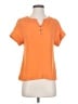 Banana Republic 100% Polyester Orange Short Sleeve Top Size XS - photo 1