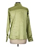 Peach 100% Polyester Metallic Green Long Sleeve Blouse Size M - photo 2