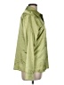 Peach 100% Polyester Metallic Green Long Sleeve Blouse Size M - photo 4