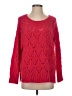Sleeping On Snow Hearts Red Wool Pullover Sweater Size XS - photo 1