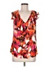 Rafaella 100% Polyester Orange Sleeveless Blouse Size M - photo 1