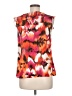 Rafaella 100% Polyester Orange Sleeveless Blouse Size M - photo 2