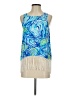 Lilly Pulitzer 100% Rayon Blue Sleeveless Blouse Size 0 - photo 1