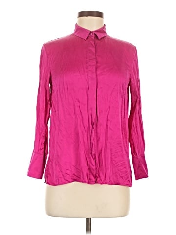 AKRIS Long Sleeve Silk Top (view 1)