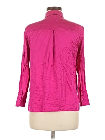 AKRIS Long Sleeve Silk Top (view 2)
