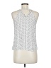 Skies Are Blue 100% Polyester White Sleeveless Blouse Size M - photo 2