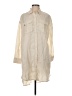 James Perse 100% Modal Ivory 3/4 Sleeve Button-Down Shirt Size Sm (1) - photo 1