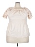 Unbranded Ivory Short Sleeve Blouse Size 3X - photo 1