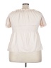 Unbranded Ivory Short Sleeve Blouse Size 3X - photo 2