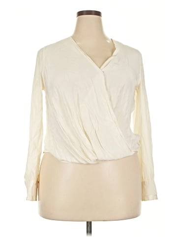 Rag & Bone Long Sleeve Silk Top (view 1)