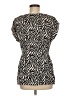 Walter 100% Silk Black Short Sleeve Silk Top Size M - photo 2