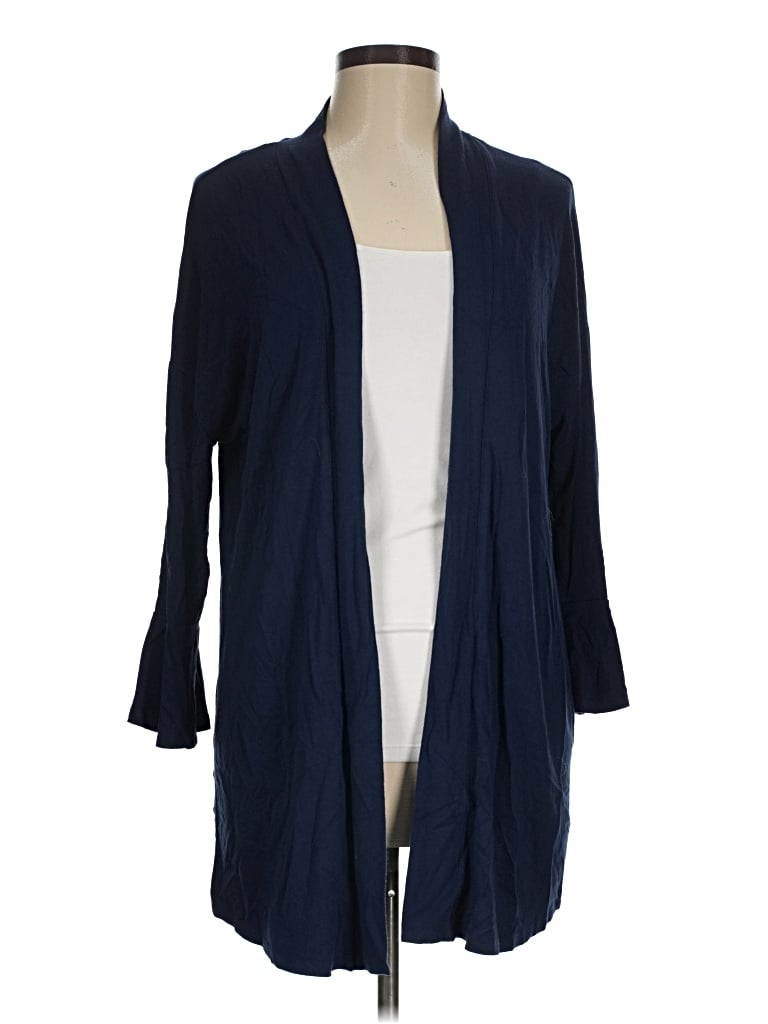 Pre-owned Kim Rogers Cardigan Sweater In Blue