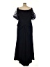 Xscape 100% Polyester Black Blue Cocktail Dress Size 20 - photo 2