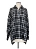 AEMI+CO Plaid Black 3/4 Sleeve Blouse Size S - photo 1