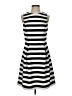 Eliza J Stripes Black Casual Dress Size 4 - photo 1