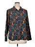 Assorted Brands 100% Viscose Paisley Teal Long Sleeve Blouse Size XL - photo 1