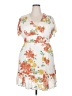 Rewind Floral White Casual Dress Size XXL - photo 1
