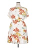 Rewind Floral White Casual Dress Size XXL - photo 2
