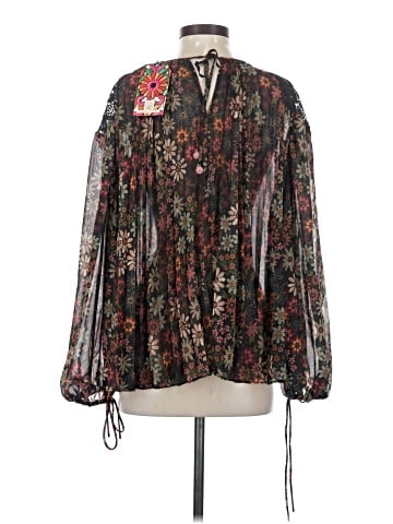 FARM Rio for Anthropologie Long Sleeve Blouse (view 2)