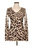 Davida 100% Polyester Brown Long Sleeve T-Shirt Size L - photo 1