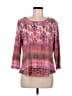 One World Pink 3/4 Sleeve Top Size L - photo 1