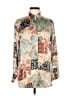 Zara Paisley Ivory Long Sleeve Blouse Size S - photo 1