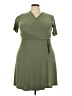 Pinc Solid Green Casual Dress Size 2X - photo 1