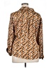 Pleione 100% Polyester Brown 3/4 Sleeve Blouse Size XL - photo 2