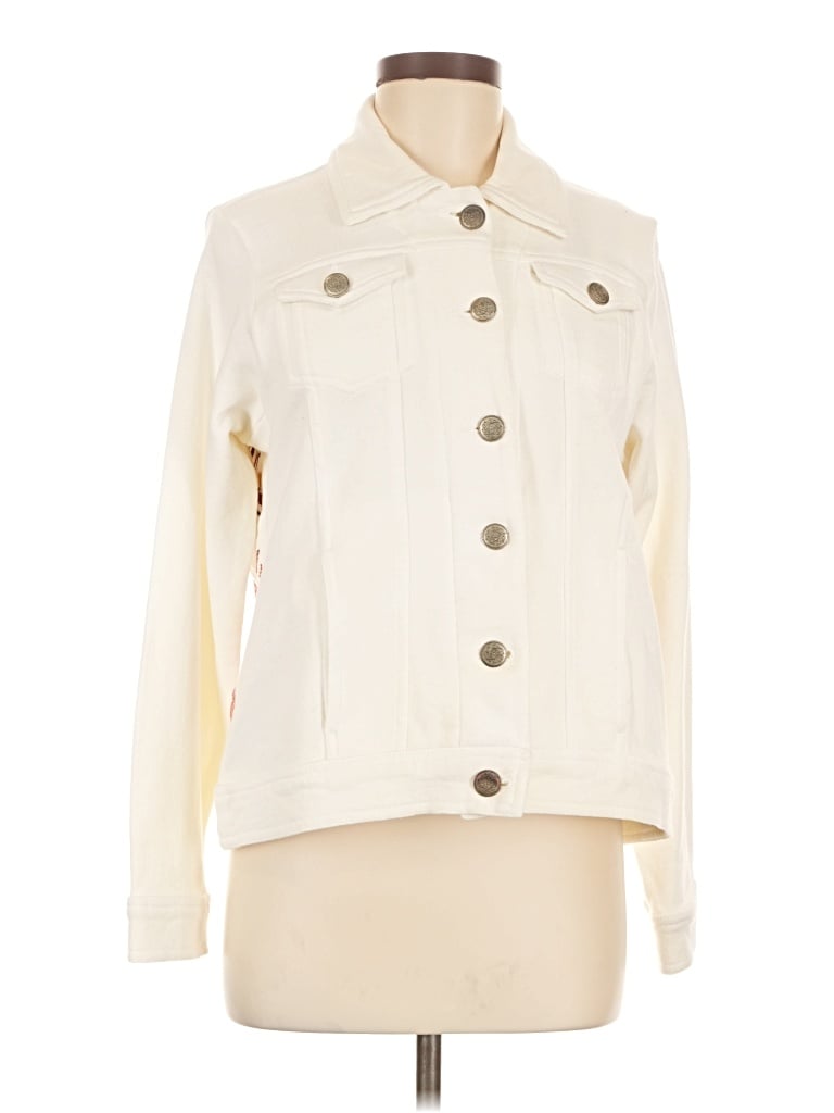 Pre-owned Coldwater Creek Jacket In Ivory