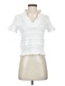 TU White Short Sleeve Blouse Size 00Estimated - photo 1