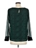 Ann Taylor 100% Polyester Green Long Sleeve Blouse Size M - photo 2