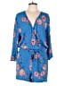LOFT Beach Blue Romper Size L - photo 1