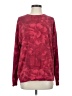 Athleta Floral Burgundy Pullover Sweater Size S - photo 1
