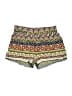 Olsenboye 100% Rayon Print Green Shorts Size S - photo 1