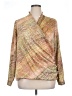 Liz Claiborne Tan Long Sleeve Blouse Size 1X - photo 1