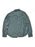 Nordstrom Checkered-gingham Green Long Sleeve Button-Down Shirt Size 8 - 10 - photo 2