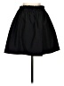 Zara Solid Black Casual Skirt Size S - photo 2