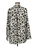 Tres Jolie 100% Polyester Print Ivory Long Sleeve Blouse Size M - photo 2