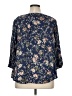 Fred David 100% Rayon Blue 3/4 Sleeve Blouse Size XL - photo 2
