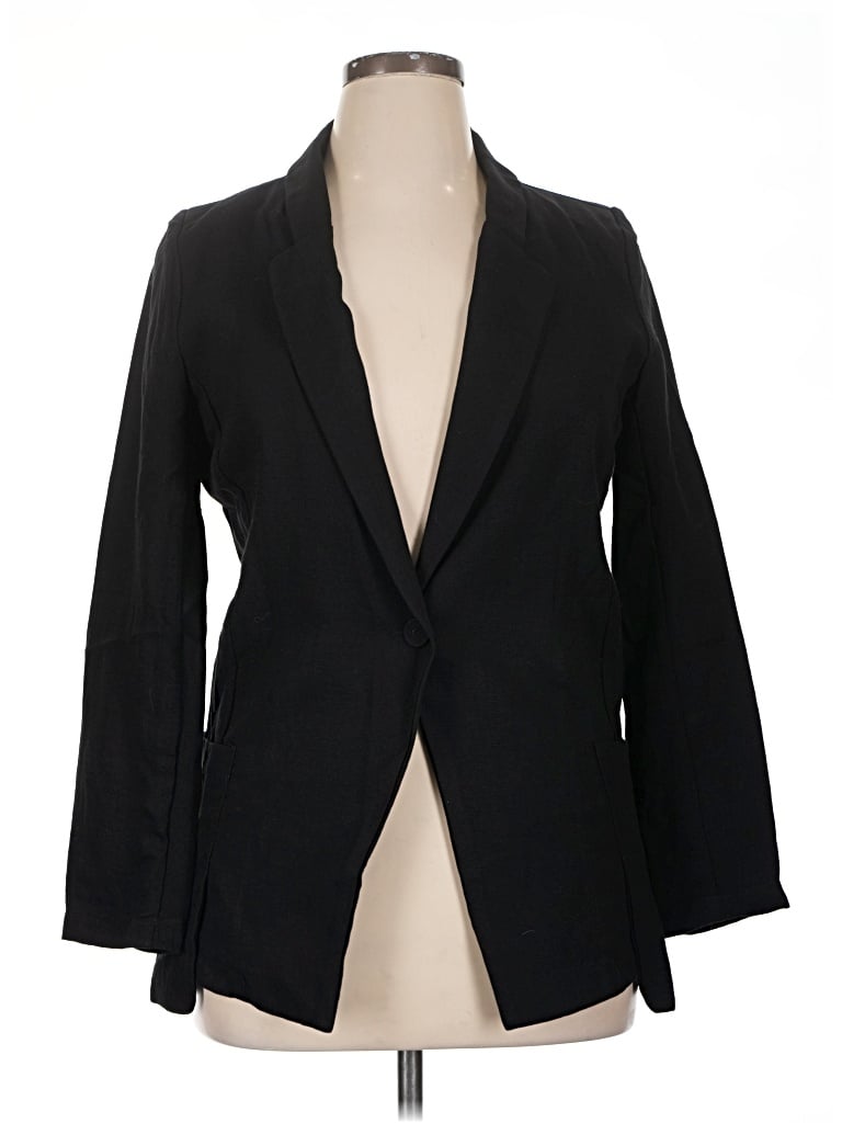 Pre-owned Unbranded Blazer Jacket In Black