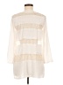 BCBGMAXAZRIA 100% Polyester Ivory 3/4 Sleeve Blouse Size M - photo 2