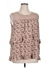Weekend Suzanne Betro 100% Polyester Brown Sleeveless Blouse Size 1X - photo 1