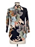 Assorted Brands 100% Cotton Floral Blue 3/4 Sleeve Blouse Size 6 (estimated) - photo 2