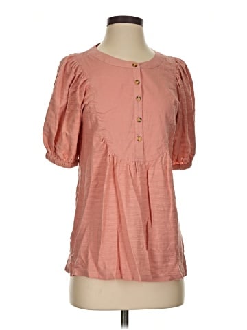 By Anthropologie Short Sleeve Blouse (view 1)